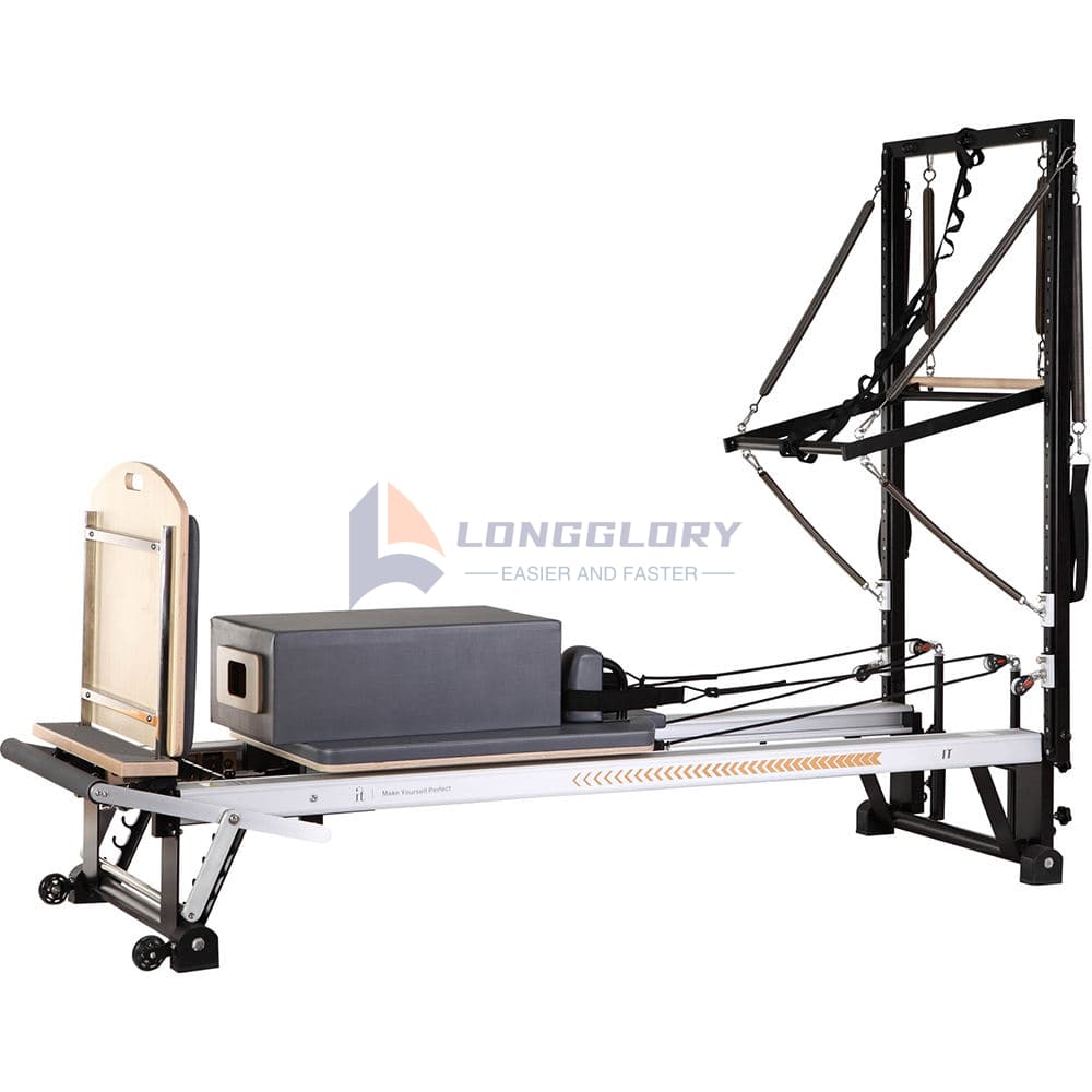 Reformer Pilates Aluminium Kanthi Menara Setengah