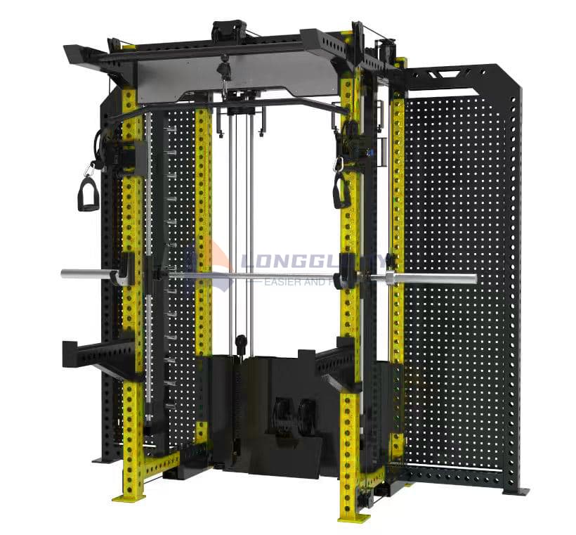 Commercial Multi Functional Smith Machine Power Rack