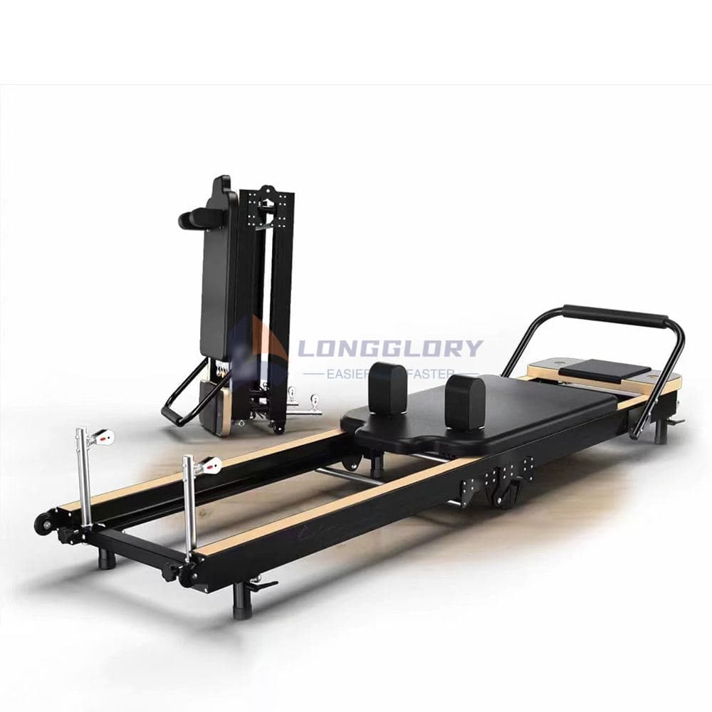 Yoga Maple Kayu Lipat Pilates Reformer